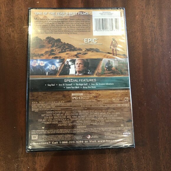Matt Damon The Martian DVD 2015 PG-13 Drama Sci-fi Movie DVD - Picture 3 of 3